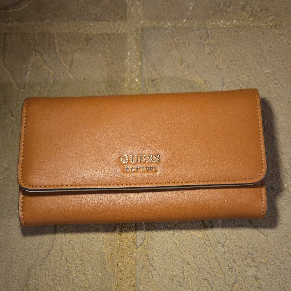 Guess Caramel Leather Wallet